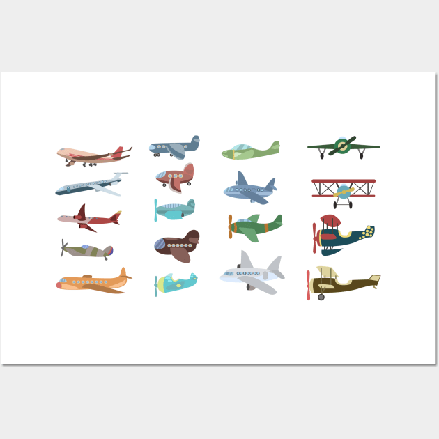 Technology Airplane Wall Art by Alvd Design